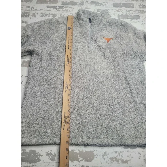 Longhorn Apparel University of Texas UT Fleece 1/4 Zip Pullover Women's XL - Picture 3 of 6